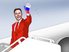 Cartoon: muskrus (small) by Lubomir Kotrha tagged musk,tesla,putin,russia