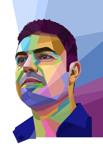 Cartoon: fareed makhmuri (medium) by handren khoshnaw tagged handren,khoshnaw,fareed,makhmuri,poet,kurdistan