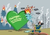 Cartoon: Das Grüne Herz (small) by RABE tagged klimawandel,hitze,hitzewelle,trockenheit,temperaturanstieg,rabe,ralf,böhme,cartoon,karikatur,pressezeichnung,farbcartoon,tagescartoon,servic,telefon,servicetelefon,dwd,hochstufung,wald,waldbrand,feuer,flamme,löschzug,feuerwehr,schlauch,thüringen