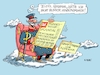 Cartoon: Köpenick (small) by RABE tagged hauptmann,köpenick,behörden,nase,herumführen,berlin,bamf,bundeswehr,ursula,uschi,von,der,leyen,bundeswehroffizier,rabe,ralf,böhme,cartoon,karikatur,pressezeichnung,farbcartoon,tagescartoon,verarschung,syrer,anschlag,rechtsradikal,wehrbeauftragter,führung,führungsschwäche,skandal,wolke,himmel