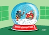 Cartoon: Zum Kugeln (small) by RABE tagged weihnachten,weihnachtsfest,weihnachtsmann,weihnachtsmänner,bart,geschenkesack,rabe,ralf,böhme,cartoon,karikatur,pressezeichnung,farbcartoon,tagescartoon,schnee,schneegestöber,feuerwehr,schneeflocken,schaumlöscher,schüttelkugel,kugel,schneekugel