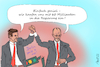 Cartoon: Schwarze Umwidmungs-Gedanken (small) by Arni tagged umwidmung,60,milliarden,friedrich,merz,markus,söder,cdu,csu,regierung,opposition,ampel,olaf,scholz,habeck,schwarz,rot,grün,gelb