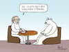 Cartoon: Bipolare Störung (small) by Pascal Kirchmair tagged polar ice bear ours polaire blanc oso blanco orso polare bianco urso branco eisbär polarbär bipolar disorder störung psychiater psychiatrist psychiatre gag humour umorismo umore spirito humor lustig cartoon caricature karikatur pascal kirchmair no deal illustration drawing zeichnung political politische ilustracion dibujo desenho ink disegno ilustracao illustrazione illustratie dessin de presse du jour art of the day tekening teckning cartum vineta comica vignetta caricatura esprit witz