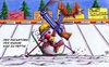 Cartoon: Maulwurf Biathlon (small) by Jupp tagged maulwurf biathlon winter wintersport kalaschnikov ski schnee jupp bomm olympia weiss snow nordisch nordische wm championship world euro illustration cartoon witz idee sport rennen schiessen tv rupolding fischer skating winterspiele vorsprung schild brand