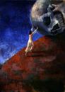 Cartoon: Der Tod (small) by Ludvik Glazer-Naude tagged der,tod,tod,frau,berg,schieben,totenkopf,dead,woman,berg,slide,skull